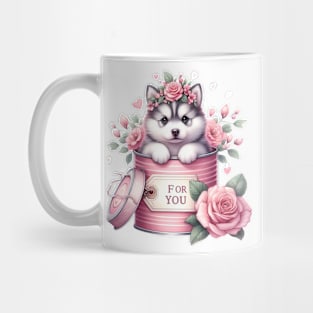 Valentine Siberian Husky Dog For You Mug